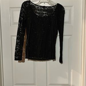 Lace top bow  neck
